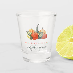 Herbst Fete Herbst Party Bunte Pumpkins Schnapsglas