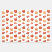 Herbst Fete Herbst Party Bunte Pumpkins Umhüllung Geschenkpapier Set (Vorderseite)
