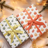 Herbst Fete Herbst Party Bunte Pumpkins Umhüllung Geschenkpapier Set