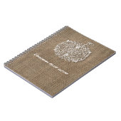 Herbst Filigree Pumpkin & Burlap Notebook Notizblock (Linke Seite)