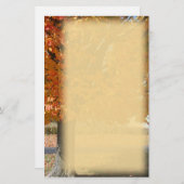 Herbst-Flamme Briefpapier (Vorne/Hinten)