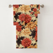 Herbst Floral Chrysanthemen Badhandtuch Set (Insitu)