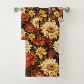 Herbst Floral Chrysanthemen Badhandtuch Set (Insitu)