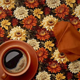 Herbst Floral Chrysanthemen Tischdecke