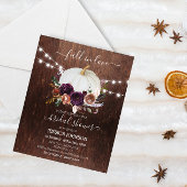 Herbst Floral Pumpkin Wood Brautparty Haushalt