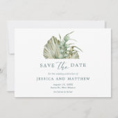 Herbst florale rustikale Hochzeit im Freien Save The Date (Vorderseite)