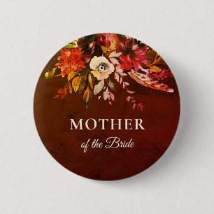 Herbst florale Splendor Mutter der Braut Button