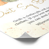 Herbst floraler Pumpkin Sage nicht Baby Poster (Ecke)