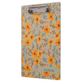 Herbst florales Muster Sage Green Klemmbrett (Links)