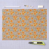Herbst florales Muster Sage Green Seidenpapier (Handwerk)