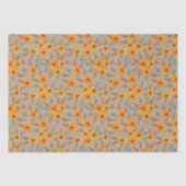 Herbst florales Muster Sage Green Seidenpapier (Vorderseite)