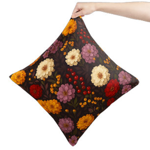Herbst Florals - Bauernhof Boho Kissen