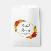 Herbst-Florals-Brautparty Geschenktütchen (Vorderseite)