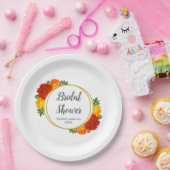 Herbst-Florals-Brautparty Pappteller (Party)