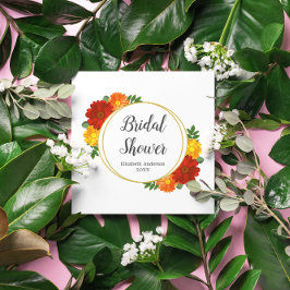 Herbst-Florals-Brautparty Serviette