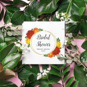 Herbst-Florals-Brautparty Serviette