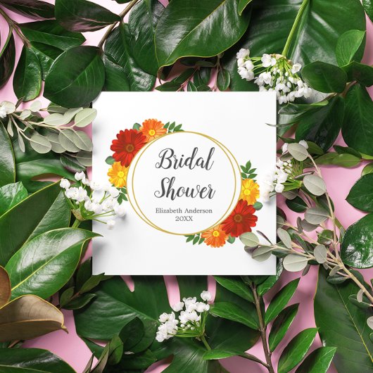 Herbst-Florals-Brautparty Serviette