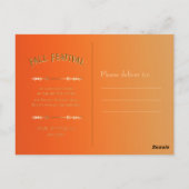 Herbst Florals Einladung Postkarte (Rückseite)