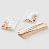 Herbst Florals Elegantes Script-Programm Fächer (Non-assembled)