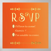 Herbst Florals Gold Foil Print UAWG Foliendrucke (Vorderseite)