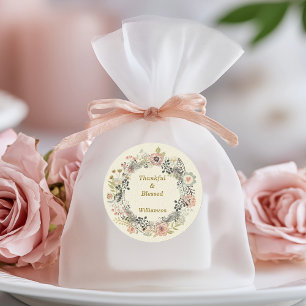 Herbst Florals Party personalisieren Etiketten