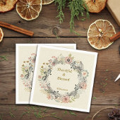 Herbst Florals Party personalisieren Serviette