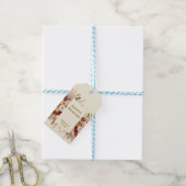 Herbst Florals personalisieren Geschenkanhänger (Mit Garn)