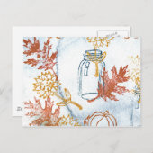 Herbst Florals Postkarte (Vorne/Hinten)