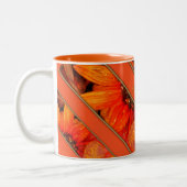 Herbst Florals Zwei-Tonen-Kaffee-Tasse Zweifarbige Tasse (Links)