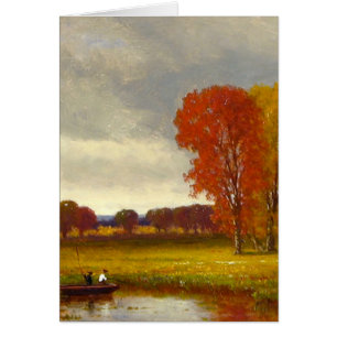 Herbst-Fluss-Baum-Malen