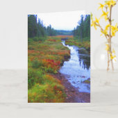 Herbst-Fluss-Landschaft Karte (Gelbe Blume)