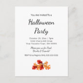 Herbst-Foliage Elegantes Herbst-Halloween-Party Postkarte (Vorderseite)