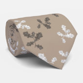 Herbst-Folien Blätter braunes Muster Krawatte (Gerollt)