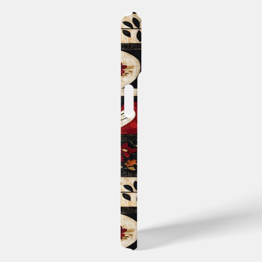 Herbst Folk Art Quilt Muster | rustikal Case-Mate iPhone Hülle (Rückseite / Rechts)