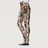 Herbst Folk Art Quilt Muster | rustikal Leggings (Links)