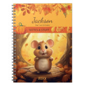 Herbst Forest Hamster Notebook Notizblock (Vorderseite)