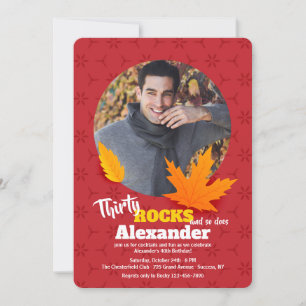 Herbst-Foto-Einladung Einladung