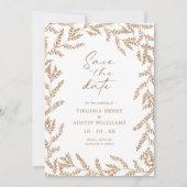 Herbst-Foto-Hochzeit - Termin vormerken Save The Date (Vorderseite)