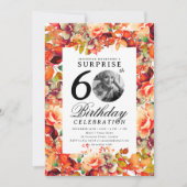 Herbst Foto überragend 60. Geburtstag Einladung (Vorderseite)