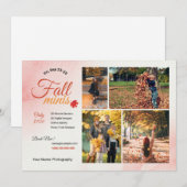 Herbst-Fotografie-Mini-Session-Vorlage (Vorne/Hinten)