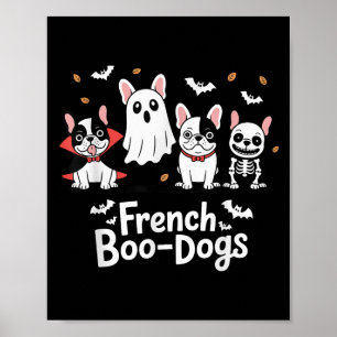 Herbst Französisch Bulldog Halloween Französisch B Poster