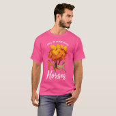 Herbst Frauen Herbstpferde lustig T-Shirt (Vorne ganz)
