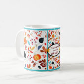 Herbst Freude Thanksgiving Kaffeetasse (Vorderseite Links)