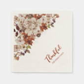 Herbst-Freundes-Dankes-Dinner Serviette (Vorderseite)