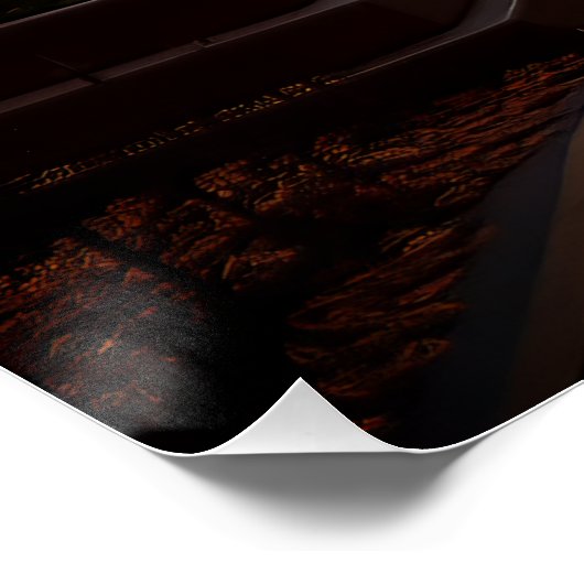 Herbst-Friedhof Poster (Ecke)