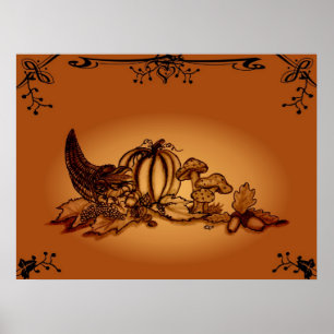 Herbst, Frohes Halloween Poster