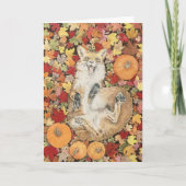Herbst Fuchs Blank Karte (Vorderseite)