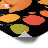 Herbst-Fuchs-Druck, Wertposter-Papier (matt) Poster (Ecke)
