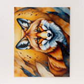 Herbst-Fuchs-Malerei Puzzle (Vertikal)