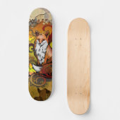 Herbst-Fuchs-Tarnung Naturkunst Skateboard (Vorderseite)